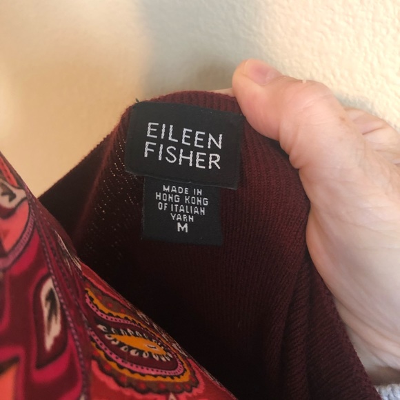 100% wool Burgundy tank top - Picture 2 of 2